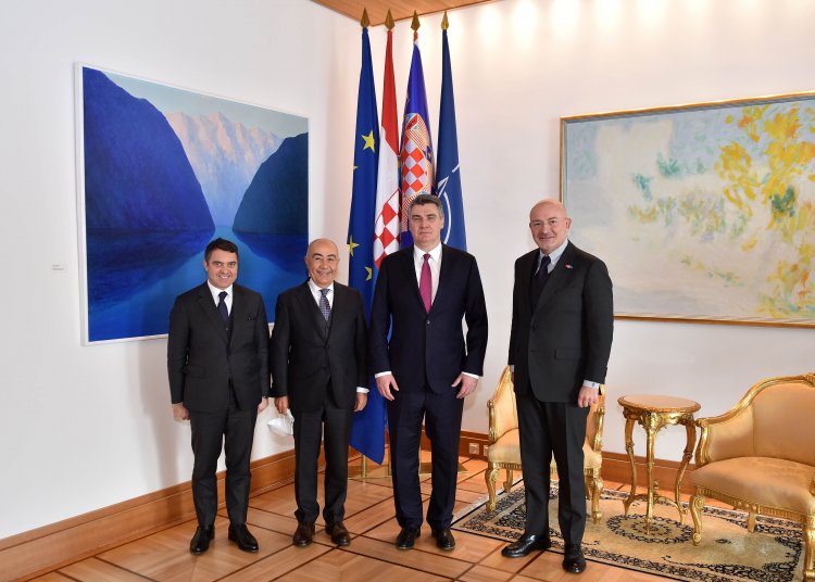 Hırvatistan Başkanı ile görüştü, kaldığı yerden devam edecek