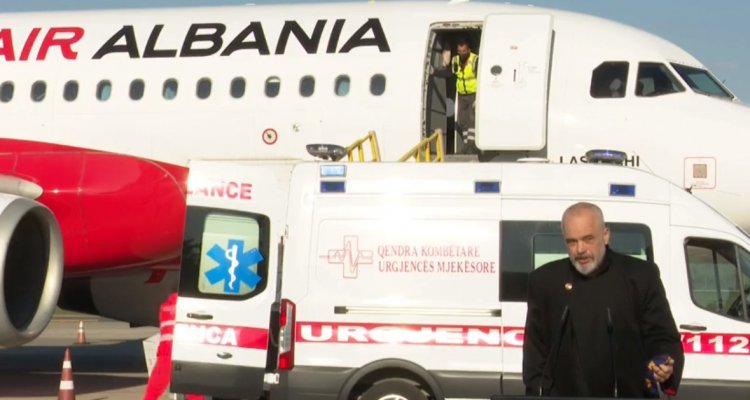 Arnavutluk Başbakanı Türkiye’ye geldi, 192 bin doz aşıyla döndü