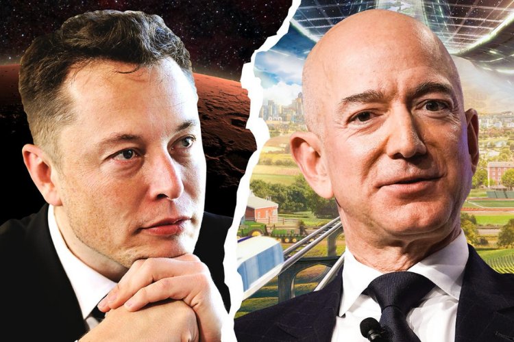 Elon Musk , Bezos ile dalga geçti