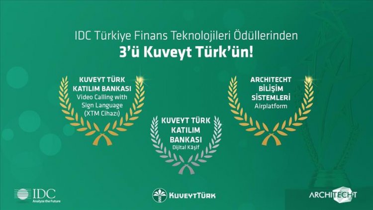 IDC Türkiye’den Kuveyt Türk’e 3 ödül
