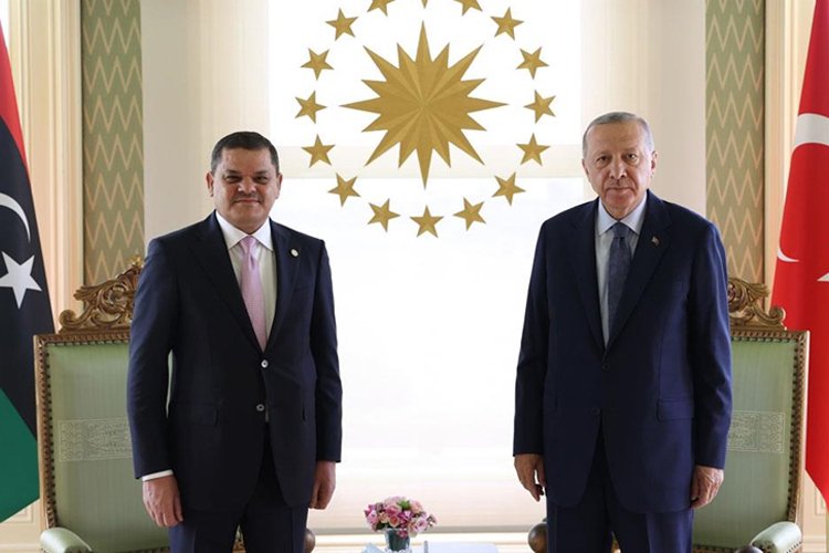 Cumhurbaşkanı Erdoğan’ın Libya Başbakanı Dibeybe’yi kabul etti