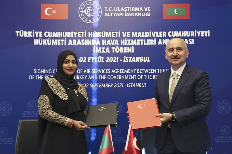 Türkiye ile Maldivler arasında Hava Ulaştırma Anlaşması imzalandı