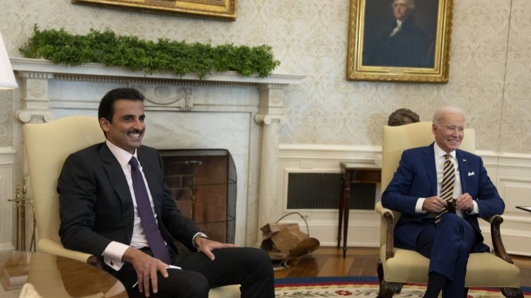 Biden ile Katar Emiri Al Sani Beyaz Saray’da görüştü