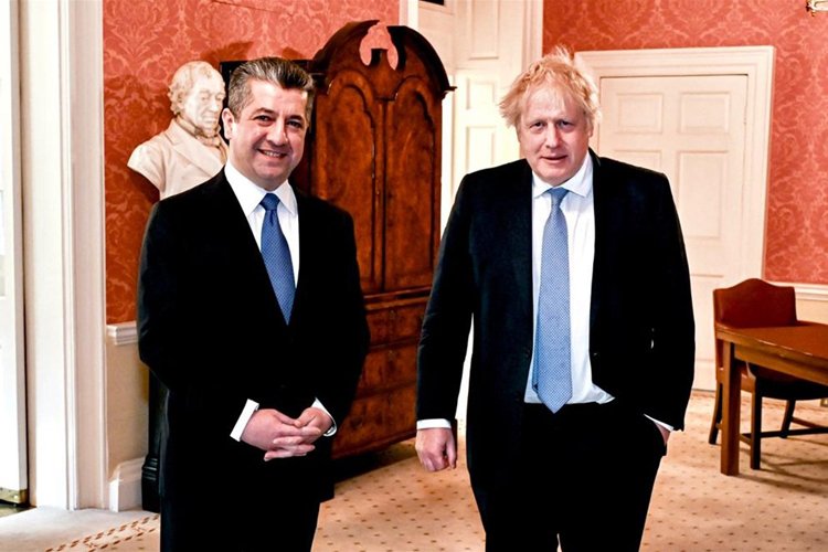 İngiltere Başbakanı Johnson, IKBY Başbakanı Barzani’yle görüştü