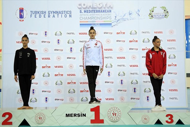 Cimnastikte Akdeniz Gençler Şampiyonası’nda Türkiye 13 madalya kazandı