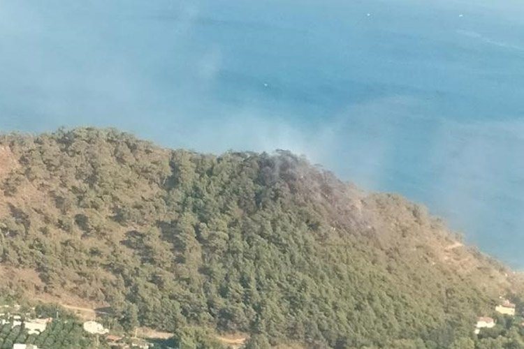 Antalya’da Adrasan Sahili’nde orman yangını