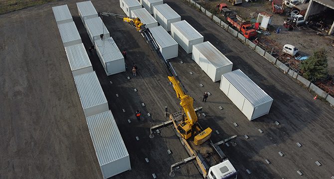 Düzce’de depremzedelere konteyner kuruluyor