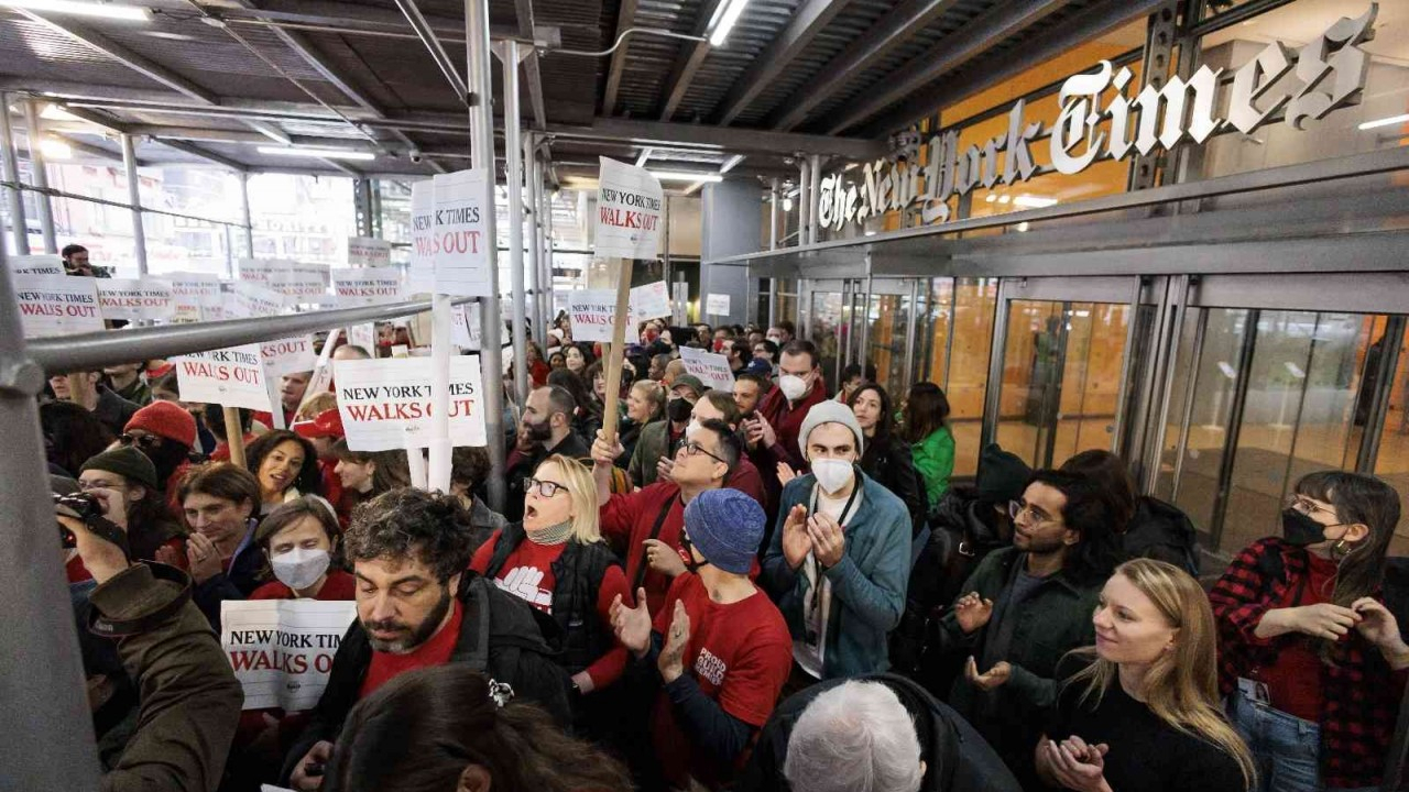 New York Times çalışanları greve başladı
