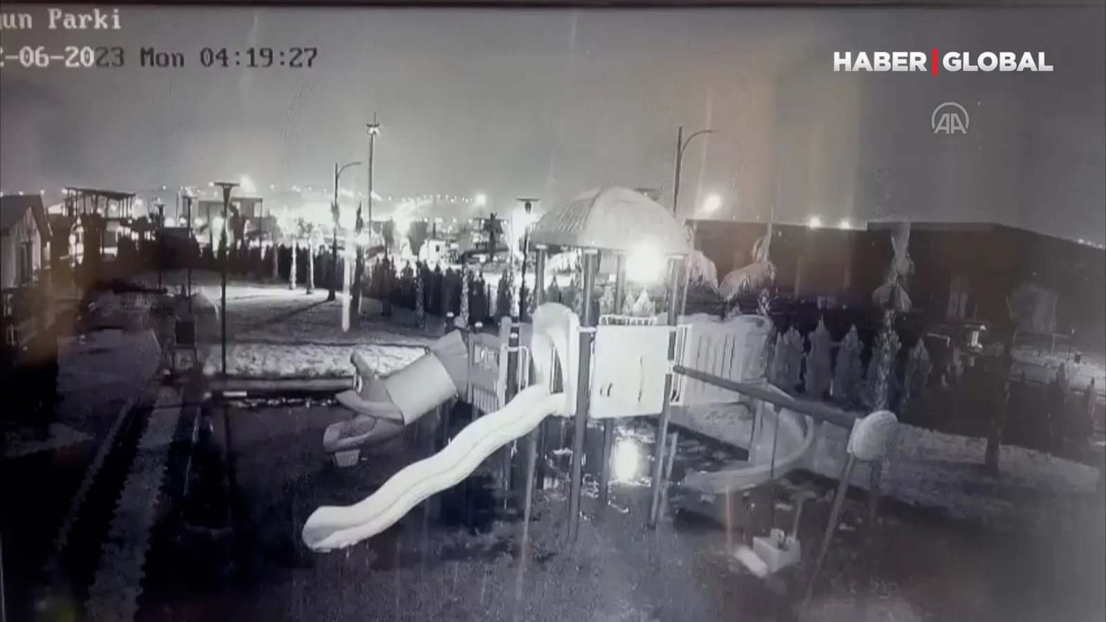 Kahramanmaraş’ta deprem anı güvenlik kameralarına yansıdı