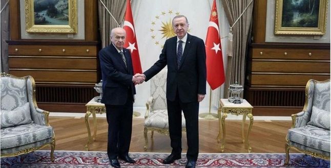 Cumhurbaşkanı Erdoğan, MHP Lideri Devlet Bahçeli ile görüştü