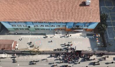 İstanbul’da okul önünde eylem
