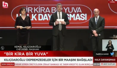 Kılıçdaroğlu “Bir Kira Bir Yuva” kampanyasında bir maaşını bağışladı