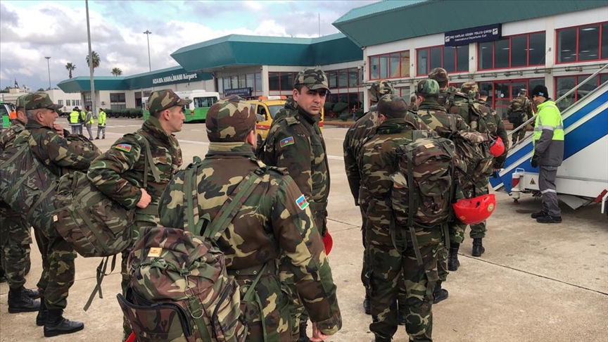 Azerbaycan arama kurtarma ekipleri Hatay’a gönderildi