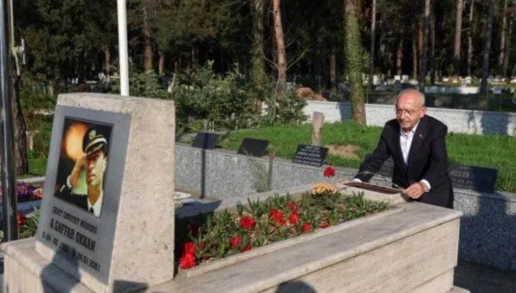 Kılıçdaroğlu, Gaffar Okkan’ın mezarını ziyaret etti