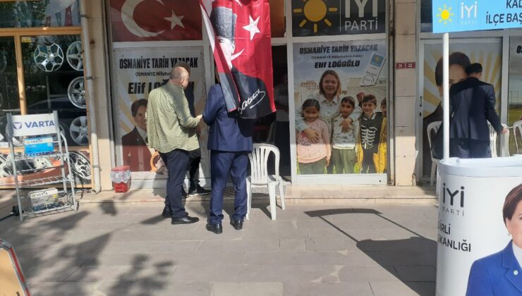 İYİ Parti seçim bürosu önünde boş kovan bulundu
