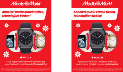 Seçili Apple Watch’lar DenizBank kredisiyle peş­in fiyatına 10 taksit fırsatıyla MediaMarkt’ta!