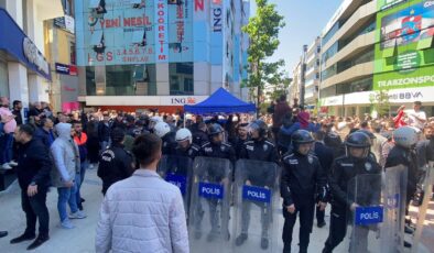 Trabzon’da HÜDA PAR yine stant açtı, olaylar çıktı