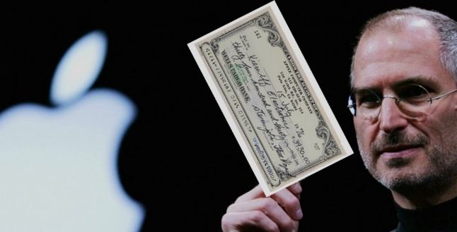 Steve Jobs’un imzalı çeki 106 bin dolara satıldı
