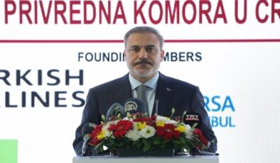 Bakan Fidan: Karadağ Türk Ticaret Odası’nın açılışında konuştu