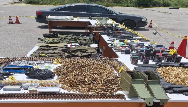 Kosova’nın kuzeyinde çok sayıda silah ve mühimmat ele geçirildi