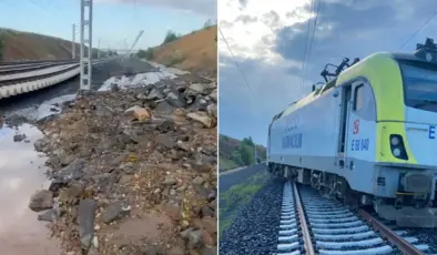 Ankara-Sivas YHT hattında kılavuz lokomotif raydan çıktı