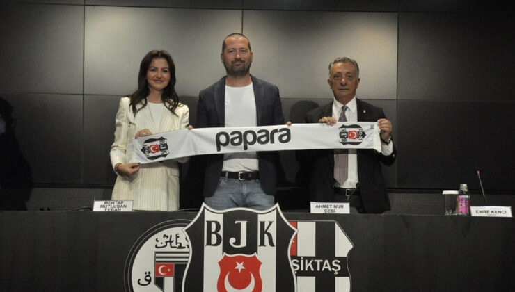Beşiktaş, Papara ile sponsorluk anlaşması imzaladı