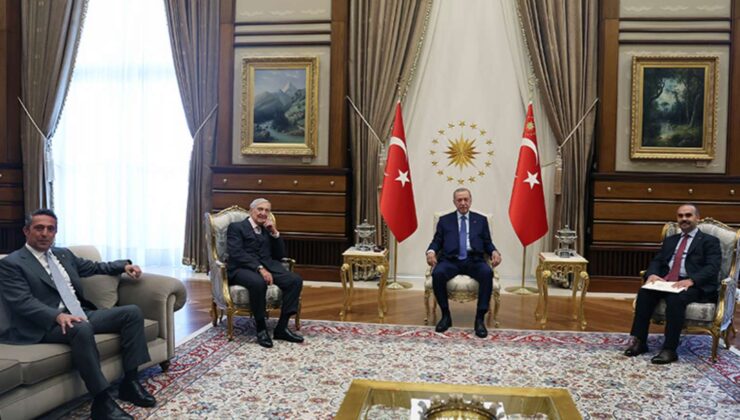 Erdoğan, Saray’da Koç ailesini ağırladı