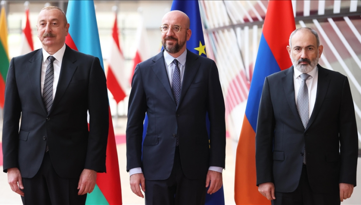 AB Konseyi Başkanı Michel, Aliyev ve Paşinyan ile bir araya geldi