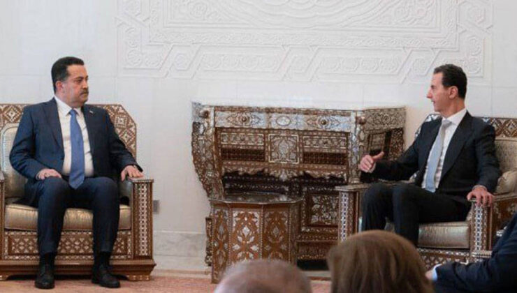 13 yıl sonra ilk: Irak Başbakanı Sudani, Esad ile görüştü