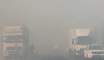 Kütahya’da yangın, iki şehir arası ulaşım durdu