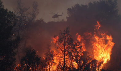 Yunanistan’ın Korfu Adası’nda orman yangını çıktı