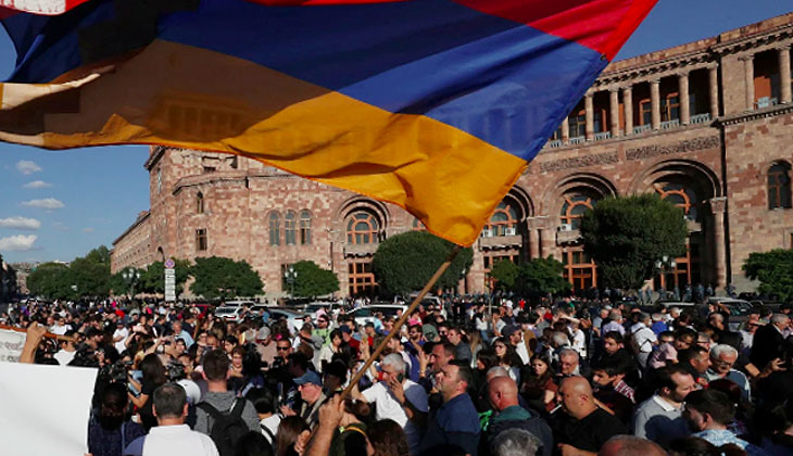 Ermenistan’da gösterilerde çok sayıda kişi gözaltına alındı