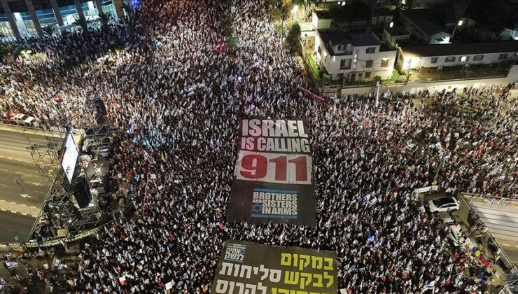 İsrail’de “yargı reformu” protestoları 36. haftasında sürdü