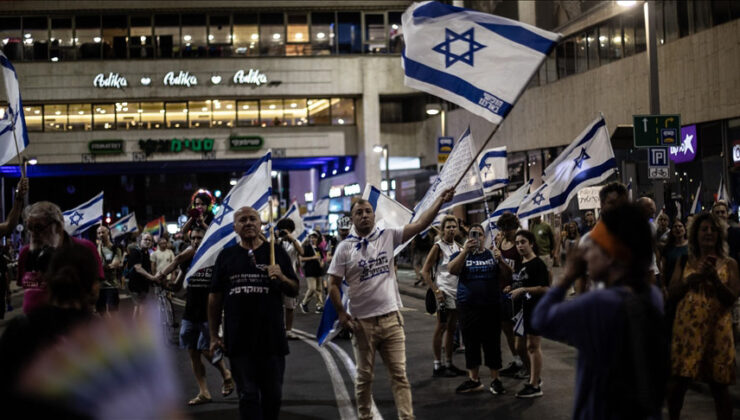 İsrail’de yargı düzenlemesine karşı protestolar 38. hafta da devam etti