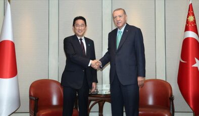 Cumhurbaşkanı Erdoğan, Japonya Başbakanı Fumio’yu kabul etti