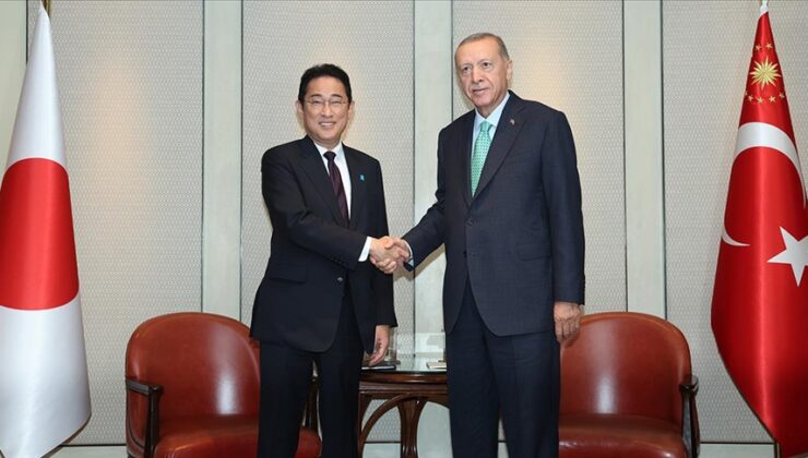 Cumhurbaşkanı Erdoğan, Japonya Başbakanı Fumio’yu kabul etti