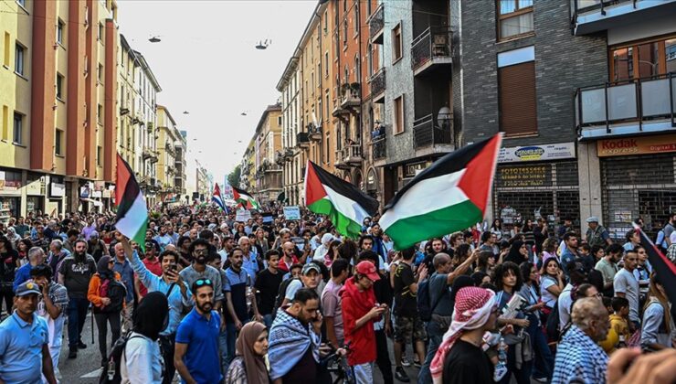 İtalya ve Malta’da binlerce kişi Filistin’e destek için bir araya geldi