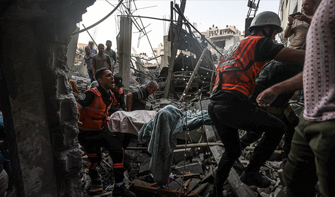 Gazze’de can kaybı 2 bin 670’e yükseldi