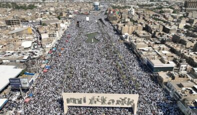 Irak’ta Filistin’e destek gösterisi düzenledi