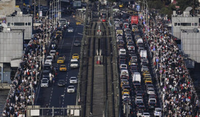 İstanbul’da Cumhuriyet coşkusu trafiği de yansıdı
