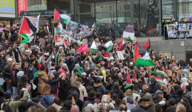 İsveç’te Filistin’e destek gösterisi