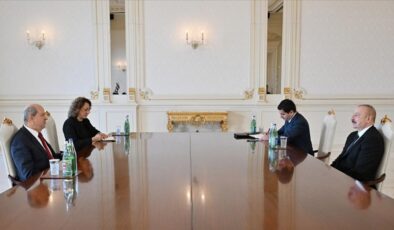 KKTC Cumhurbaşkanı Tatar, Aliyev’le görüştü