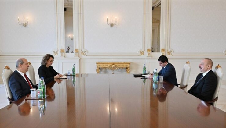 KKTC Cumhurbaşkanı Tatar, Aliyev’le görüştü