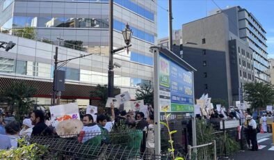Tokyo’da “Gazze’ye özgürlük” gösterisi düzenlendi