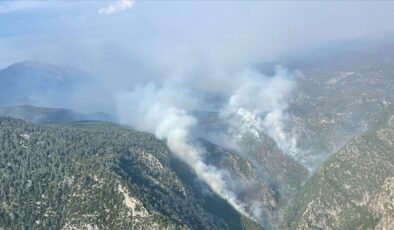 Burdur’daki orman yangınına müdahale sürüyor