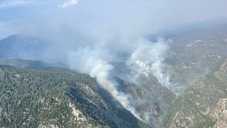 Burdur’daki orman yangınına müdahale sürüyor