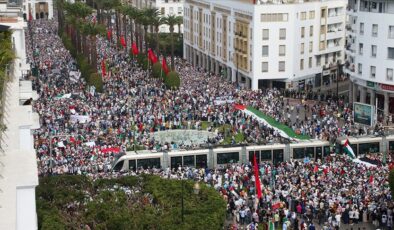 Fas’ta Gazze’ye destek gösterileri düzenlendi