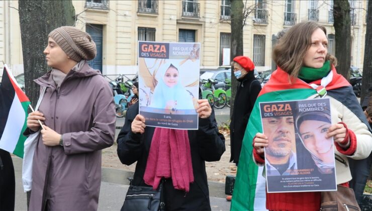 Fransa’da Filistin’e destek gösterisi yapıldı