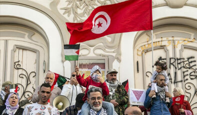 Tunus’ta Filistin halkıyla dayanışma gösterisi düzenlendi