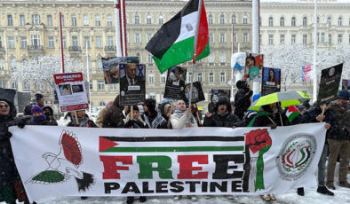 Avusturya’da, Gazze’de kalıcı ateşkes talebiyle gösteri düzenlendi